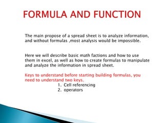 04.formula and fuction | PPT