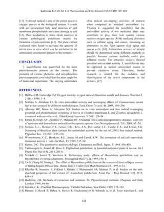 Phytochemical screening and in vitro antioxidant activity of extracts ...
