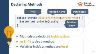 09. Java Methods | PPTX