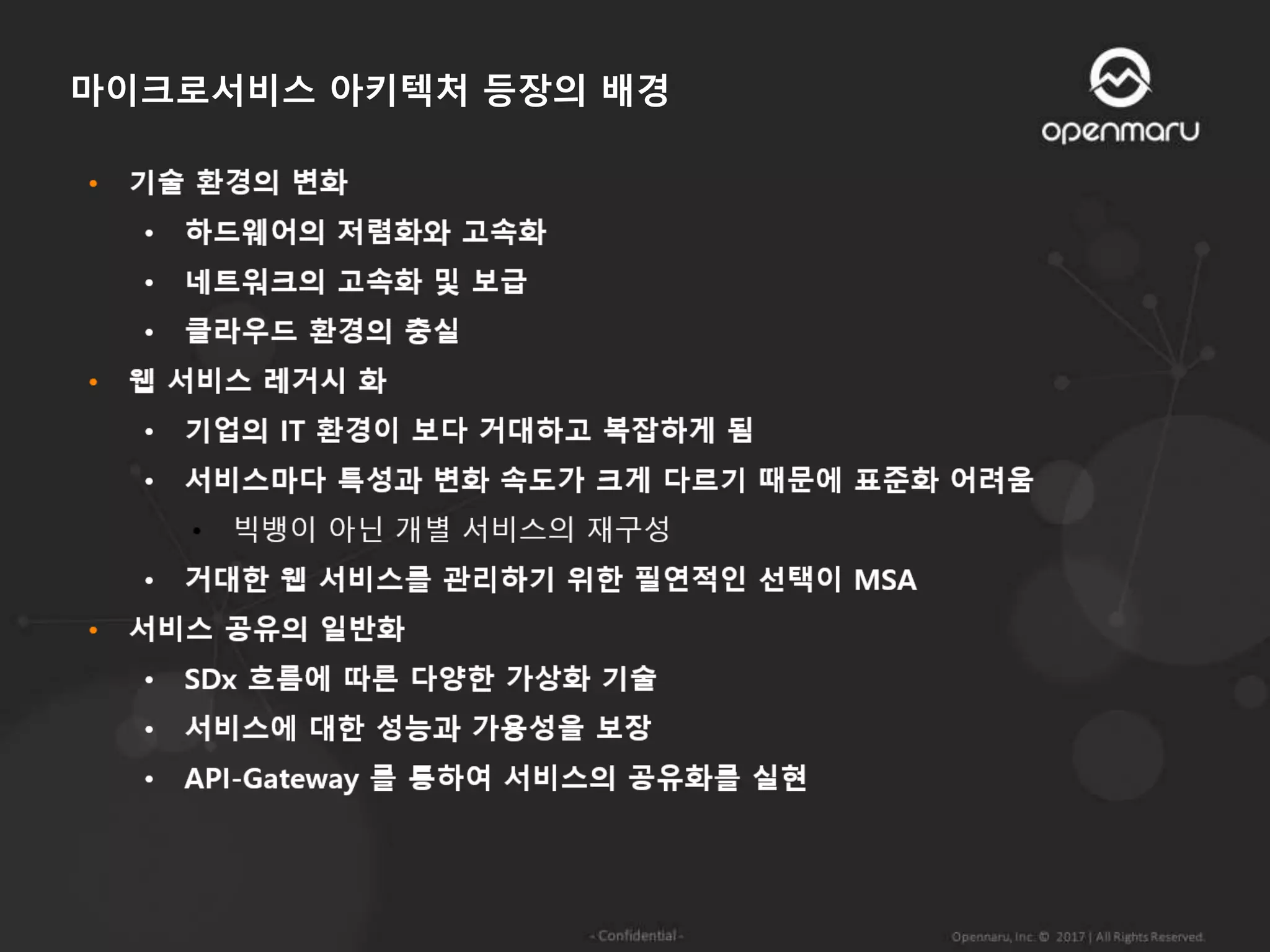 마이크로서비스 아키텍처 등장의 배경
 