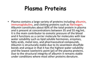 04. blood plasma proteins | PPT