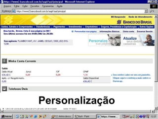 Personalização
 