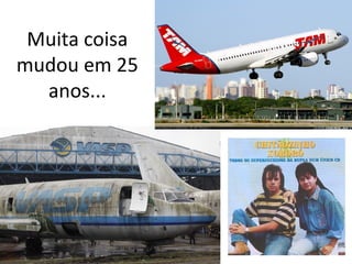 Muita coisa
mudou em 25
anos...
 