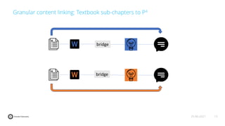 13
25-06-2021
Granular content linking: Textbook sub-chapters to P4
bridge
bridge
 
