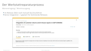  In-House-Repair - Der neue Werkstattreparaturprozess in SAP S/4HANA