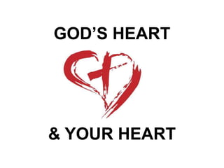 GOD’S HEART
& YOUR HEART
 