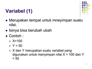04. DATA dan VARIABEL Visual Basic Versi 6 | PPT