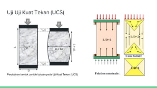 uJI MEKANIKA BATUAN TRAINING SOLUSI TAMBANG INDONESIA | PDF