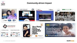 7 © TechSoup Global. All Rights Reserved.
Community-driven Impact
 