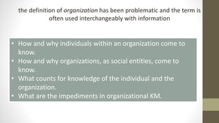 Knowledge management KM PPTS presentation | PPT