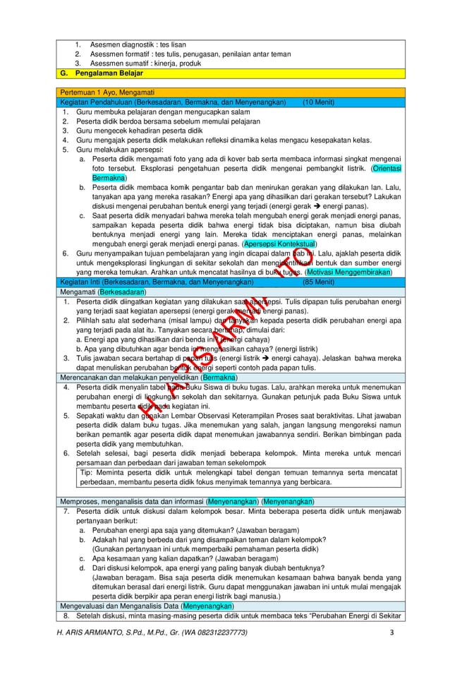 MODUL PEMBELAJARAN DEEP LEARNING IPAS KELAS 4 REVISI CP 032 KURIKULUM ...