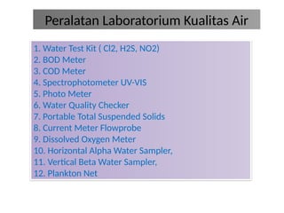 Ndpr Laboratorium Test Ree 04. SARANA DAN PERALATAN K3 LABORATORIUM 1.pptx