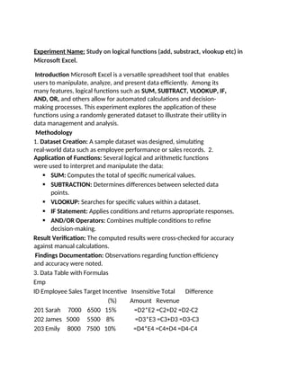 Excel Lab Experiments 04. applicationtex.docx this is lab experimental | DOCX