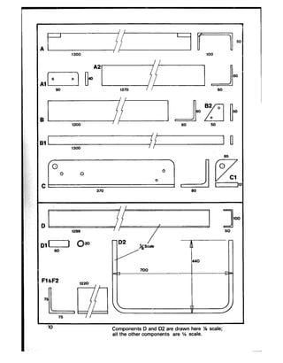 II
6060
60
II
5050
I1
1300 j-1
00
65
77
ClCl
3232
370 60
nn
100100
M&F2 1220
Components D and D2 are drawn here Vi scale;
all the other components are Vi scale.
 