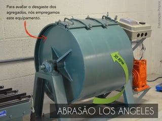 Peneira
(mm)
Massa Retida
na peneira
(g)
Porcentagem
Retida na
Peneira (%)
Porcentagem
Retida
Acumulada (%)
Porcentagem
Passante (%)
4,8 110
2,4 230
1,2 300
0,6 200
Fundo 50
Massa Total ______
Granulometria de uma Areia
Resultado do
Ensaio
100 – Porcentagem
Retida Acumulada
100xMassa Retida
Massa Total
 