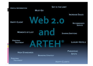 Web 2.0  
 and  
ARTEH  ® 
 