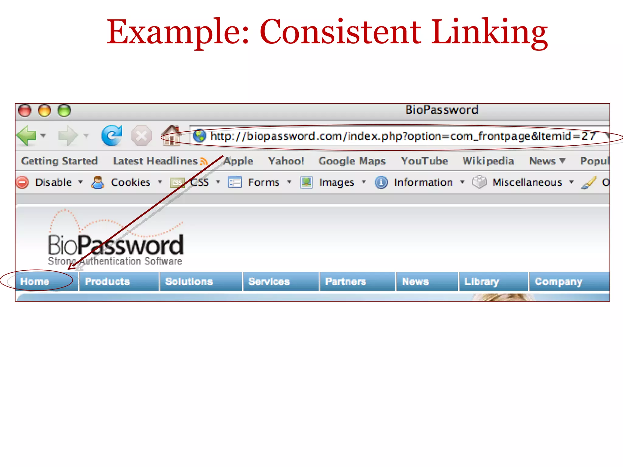 Example: Consistent Linking 