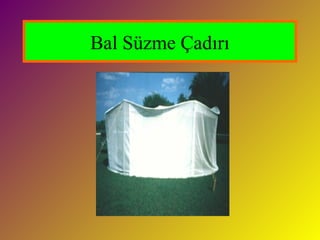 Bal Süzme Çadırı
 