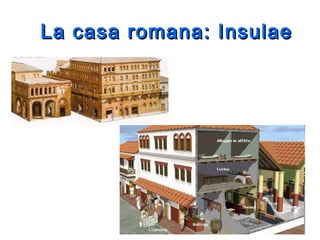 La casa romana: InsulaeLa casa romana: Insulae
 