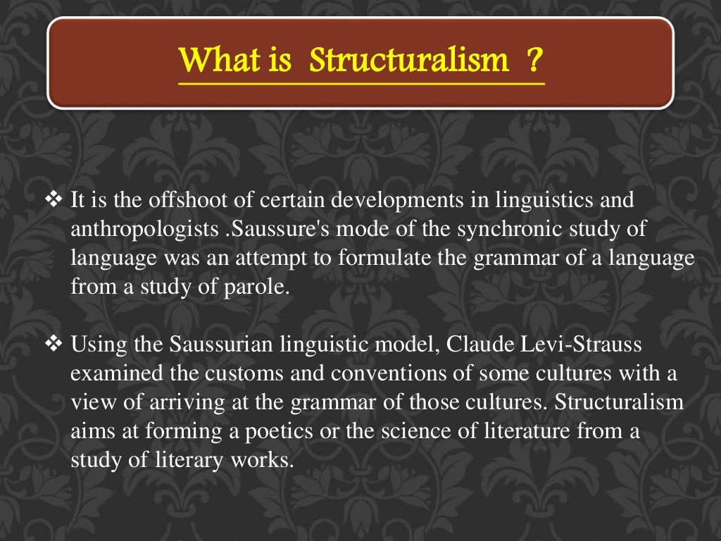 Post Structuralism and Deconstruction