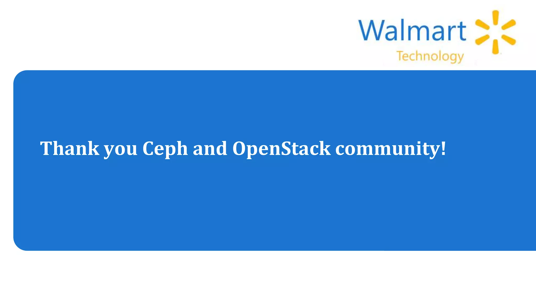 Thank you Ceph and OpenStack community!
Footer goes here
 