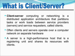 04 Client Server Technology | PPT
