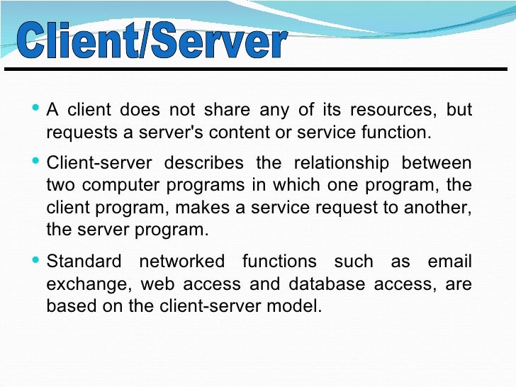 04 Client Server Technology