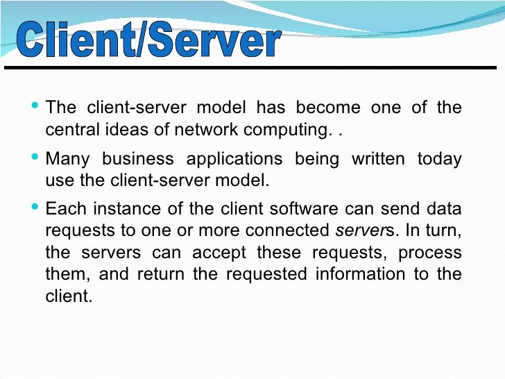 04 Client Server Technology