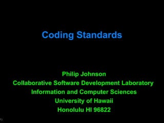 Codings Standards | PPT