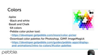#PDR15 Creating Pebble Apps for Aplite, Basalt, and Chalk | PDF