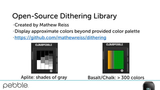 #PDR15 Creating Pebble Apps for Aplite, Basalt, and Chalk | PDF