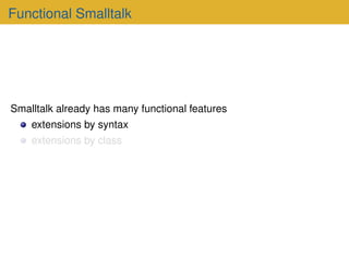 Functional Smalltalk | PPT