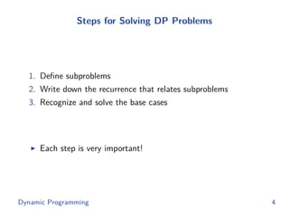 Dynamic programming | PPT