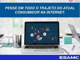 PENSE EM TODO O TRAJETO DO ATUAL
CONSUMIDOR NA INTERNET.
 
