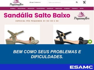 BEM COMO SEUS PROBLEMAS E
DIFICULDADES.
 