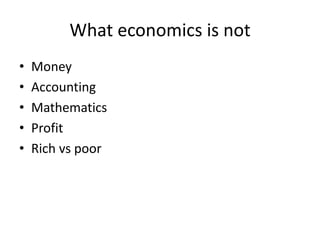 Economics and ecohealth