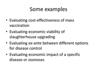 Economics and ecohealth