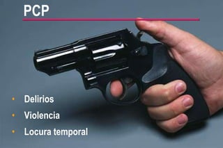 PCP Delirios Violencia Locura temporal 