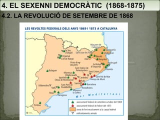4. EL SEXENNI DEMOCRÀTIC  (1868-1875) 4.2. LA REVOLUCIÓ DE SETEMBRE DE 1868 