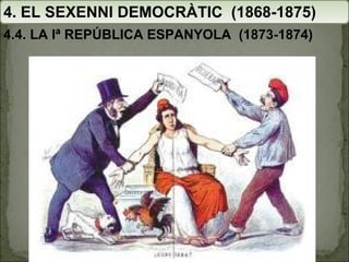 4. EL SEXENNI DEMOCRÀTIC  (1868-1875) 4.4. LA Iª REPÚBLICA ESPANYOLA  (1873-1874) 