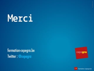 2
2
home
Cliquer
sur le cercle
On peut déplacer plusieurs
objets en même temps.
Disable the layer in the master page
Cliquer
sur le cercle
Cliquer
sur le cercle
Type de flèches
1 2
2
home
Cliquer
sur le cercle
On peut déplacer plusieurs
objets en même temps.
Disable the layer in the master page
Cliquer
sur le cercle
Cliquer
sur le cercle
Type de flèches
1
6∞2012
Merci

Laurent Mottet
 nakatomi-formation.be
 