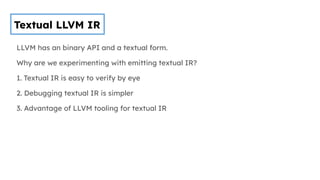 Smalltalk Jit Compilation Llvm Experimentation Ppt Smalltalk Jit Compilation Llvm Experimentation Ppt