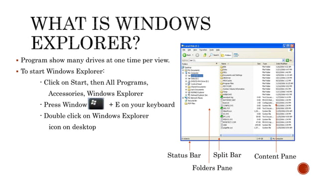 Files and Folders in Windows 7 | PPT