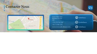 Contacter Nous
Centre Urbain Nord
Résidence les Lilas
A26
www.www.mb-alliance.com
/mballiance
@mballiance
/mballiance
+216 50 544 566
+61 71 947 331
 