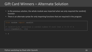 04 Functional Programming in Python | PPT image.