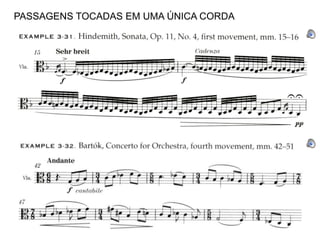PASSAGENS TOCADAS EM UMA ÚNICA CORDA
 