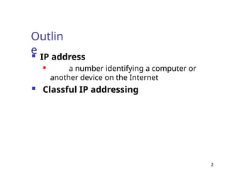 Ip Addressing Lecture Computer Network Pptx Ip Addressing Lecture Computer Network Pptx