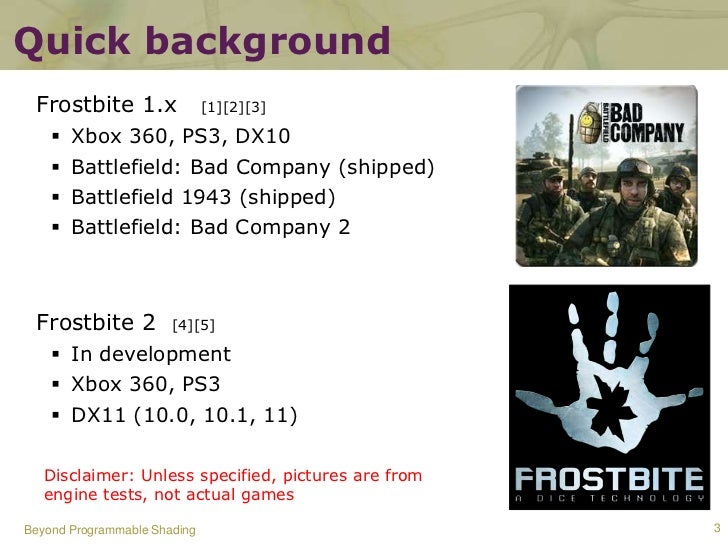 Parallel Graphics in Frostbite - Current & Future (Siggraph 2009) Slide 3