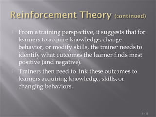 04 learning - theories and program design | PPT