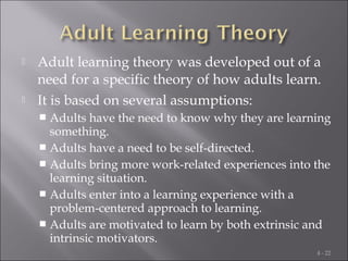 04 learning - theories and program design | PPT